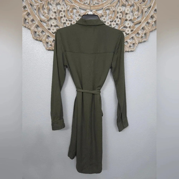 NWT A New Day Olive Green Collared Dress - Picture 9 of 9